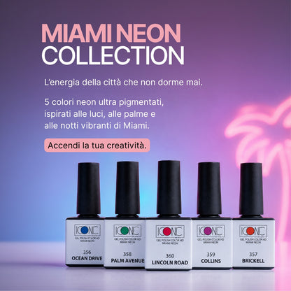 Miami Neon Collection – Kit 5 Colori Gel Polish