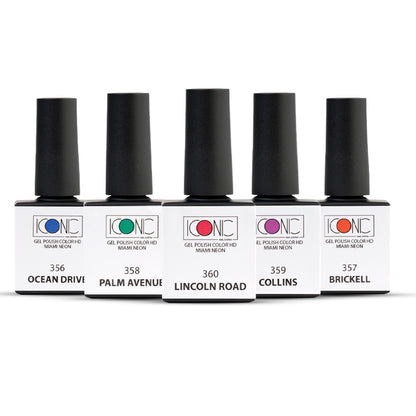 Miami Neon Collection – Kit 5 Colori Gel Polish
