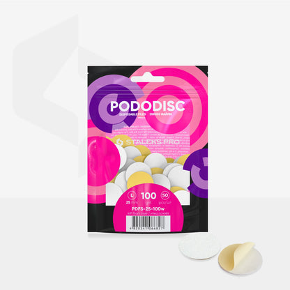 Lime di ricambio su base morbida per il disco per pedicure PODODISC STALEKS PRO L (50 pz)