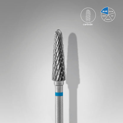 Punta Carbide Tronco, blu, diametro 4 mm - lunghezza punta 13 mm