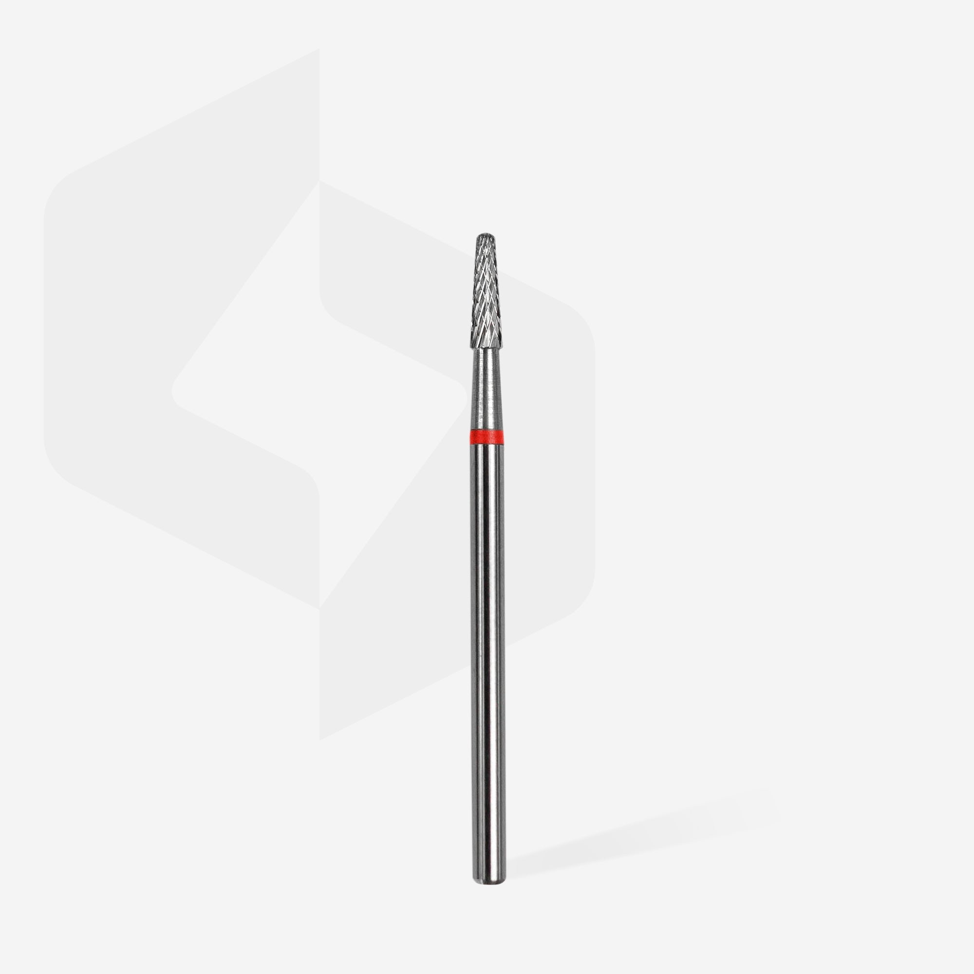 Punta Carbide Cono, rosso, diametro 2.3 mm - lunghezza punta 8 mm