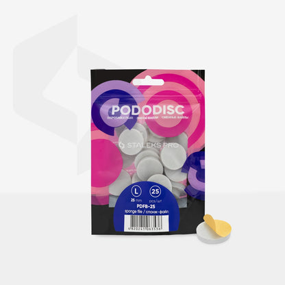File di spugna per PODODISC disco pedicure Staleks PRO L (25 pz)